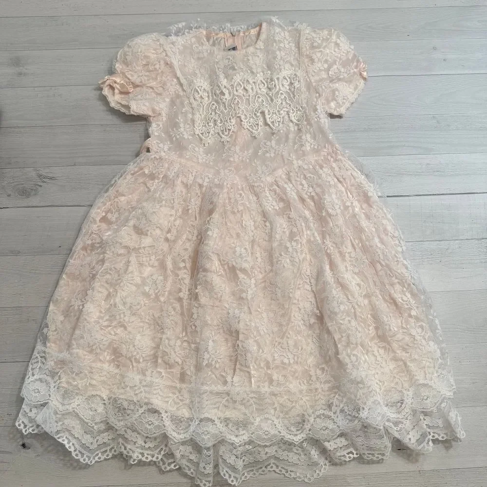 Jessica McClintok girls lace dress size‎ 6x